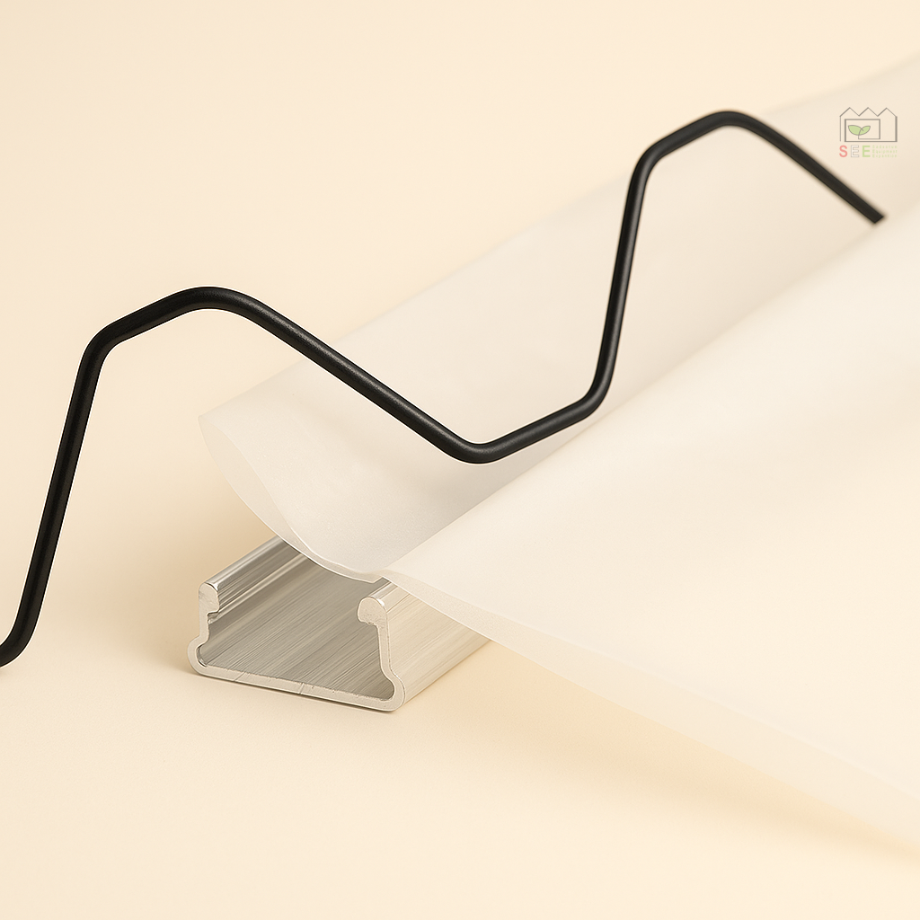 لاکینگ فنر گلخانه مناسب پوشش پلاستیک