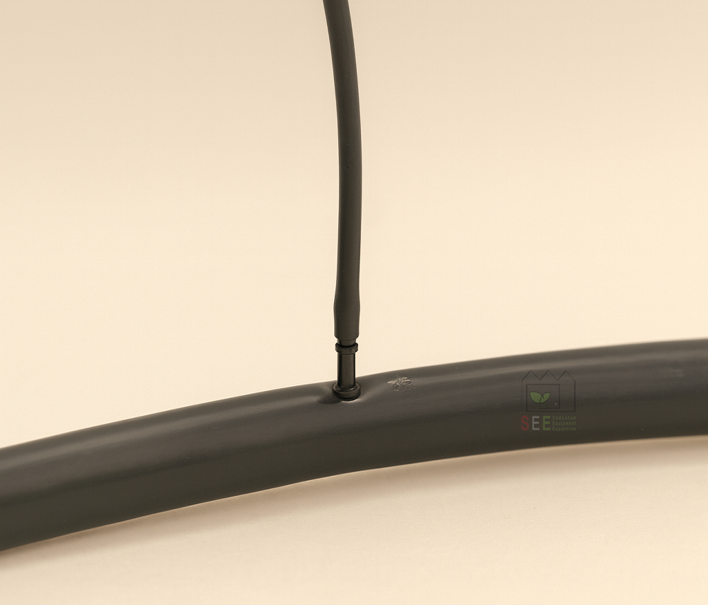 شماتیک لوله کشی اصلی و فرعی و انشعاب لوله ماکارونی در گلخانه