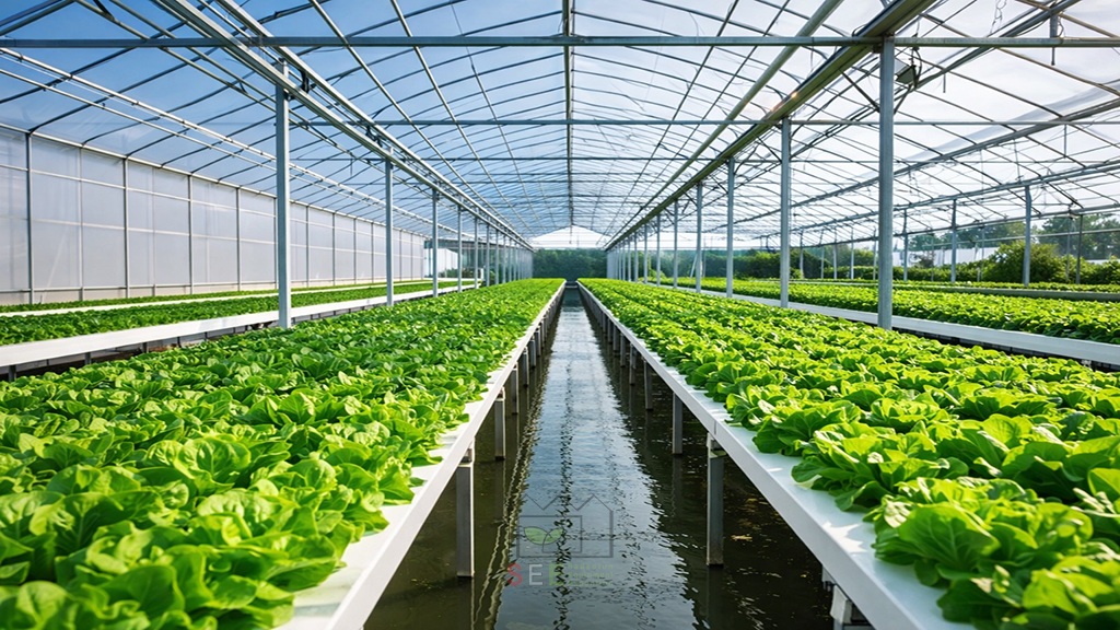 پرورش کاهو در گلخانه با تجهیزات گلخانه هوشمند