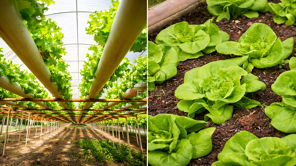 کاهش مصرف آب در سیستم هیدروپونیک عمودی نسبت به کشت خاکی