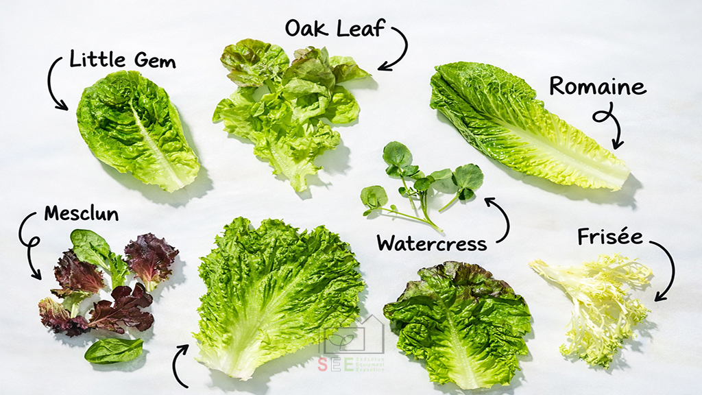 انواع کاهو مناسب کشت گلخانه ای